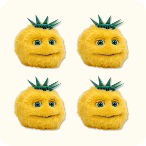 Liberty Biberty Mascot 4PCS